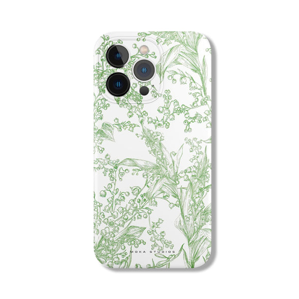 Vintage Greenscape | Botanical Textured Green Floral Case