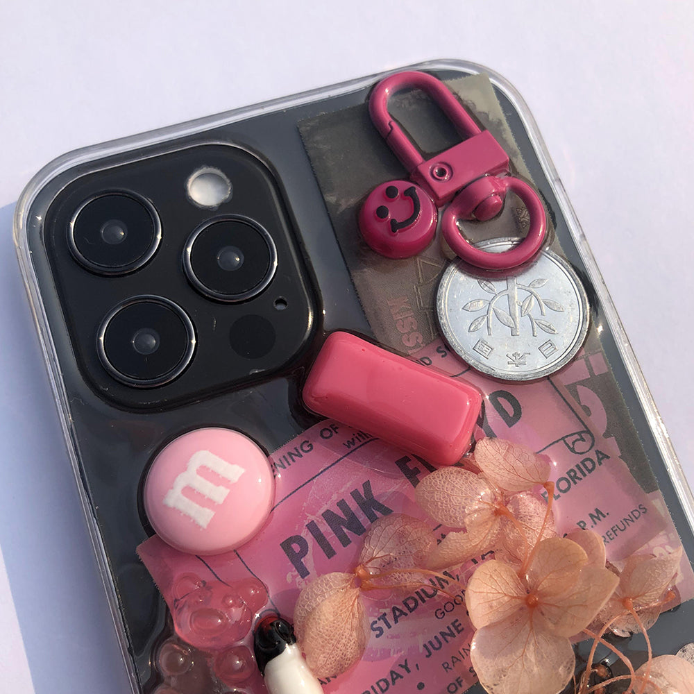iPhone 14 Pro,iPhone 12 Pro,iPhone 11 Pro Playful Pink Charm Casenique®
