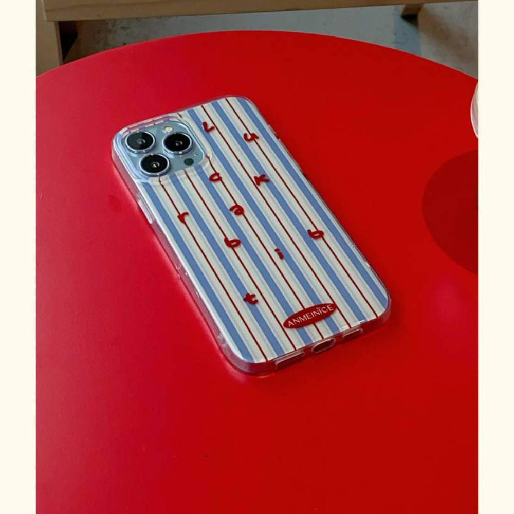 apple iPhone 12 apple iPhone 11 styles trends cuteness glitter Letter Stripes Casenique®