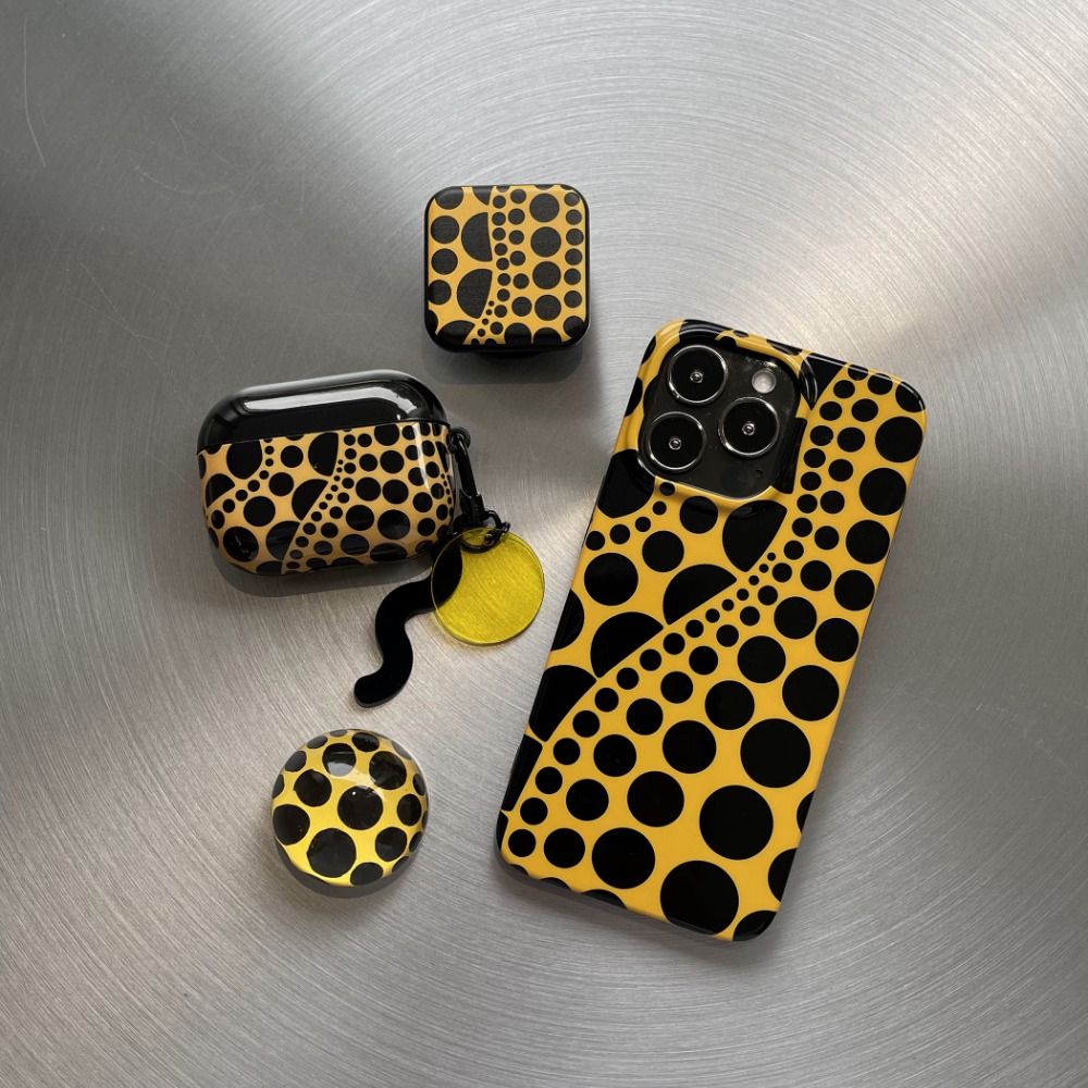bee phone case Golden Harvest | Pumpkin Dots Spots Yellow Case