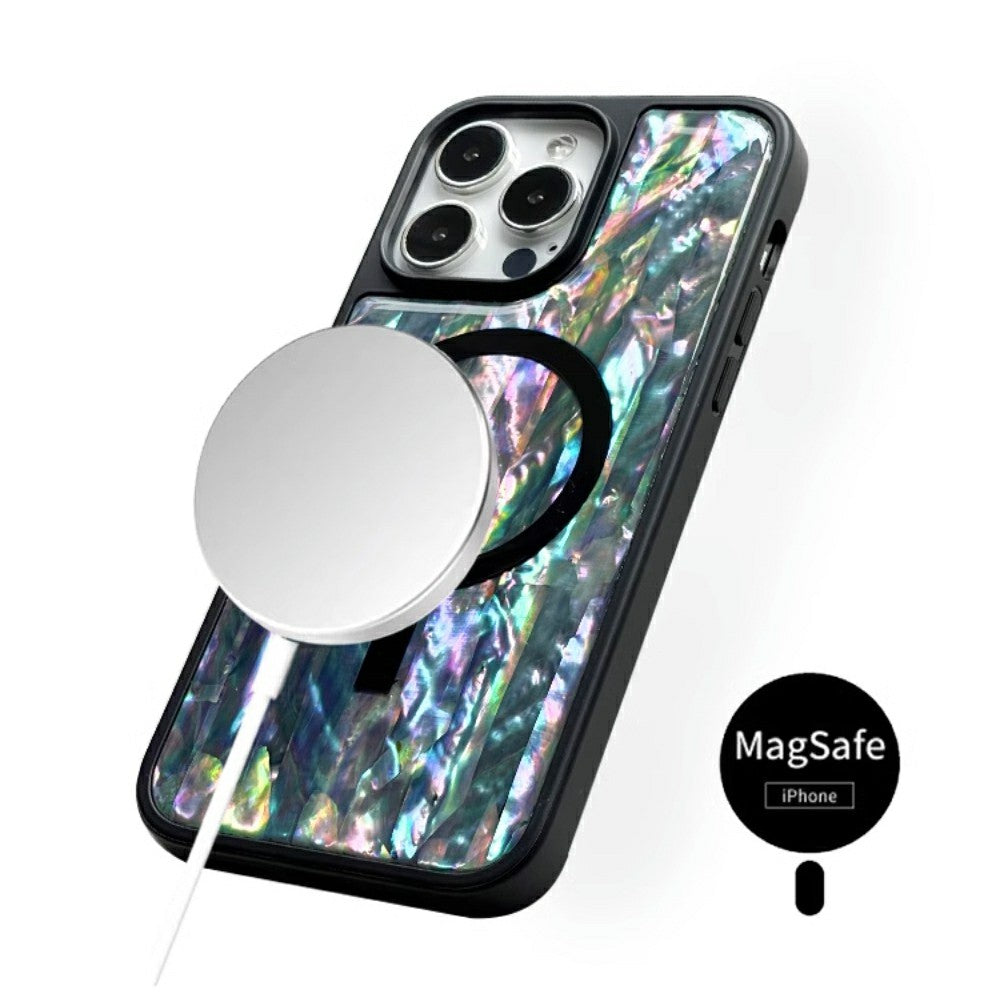 seashell phone case Abalone Elegance | Iridescent Pearl MagSafe Case