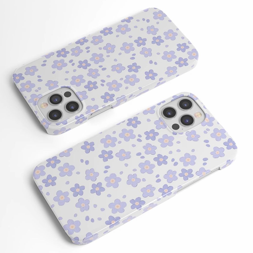 Phone cover iPhone case 15 14 13 12 11 Pro max plus Magsafe flowers Little Purple Flowers Casenique®