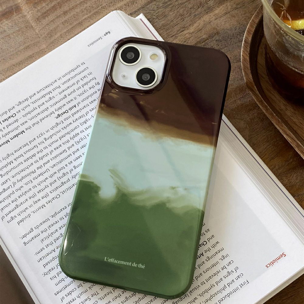 iPhone 15 14 13 12 art fit Phone case mobile phone accessories green mini Three Color Layer Casenique®