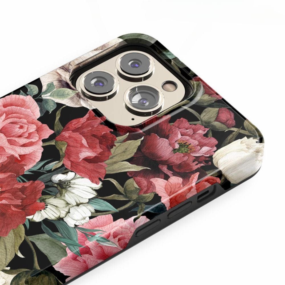 apple iPhone 15 13 11 Pro Max phone cover Pre order 12 flowers gemstone Watercolor Flowers Casenique®