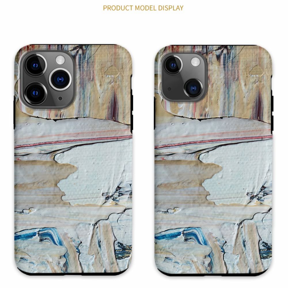 Phone case cover Dual-layer apple iPhone 15 14 13 12 11 Pro max art leather Paint Pigment Casenique®