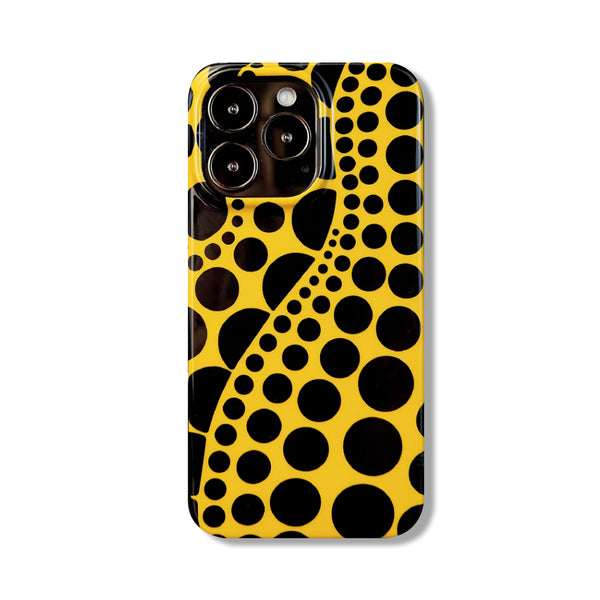 bee phone case Golden Harvest | Pumpkin Dots Spots Yellow Case