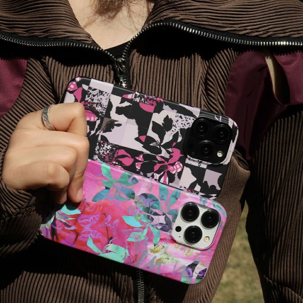 oil painting phone case Petal Whispers | Pink Flower Art Aesthetic Slim Case