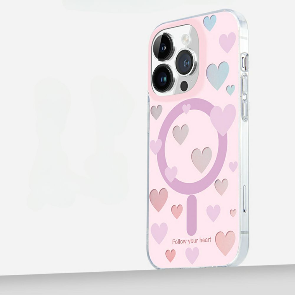 heart phone case Dazzle Color Laser Love | Magsafe Phone Case