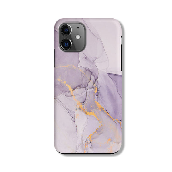 purple phone cases casenique Royal Radiance | Marble Gold Purple Sparkle Glitter Case