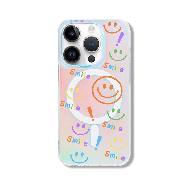 magsafe iphone case Laser Smiley Face | Magsafe Phone Case