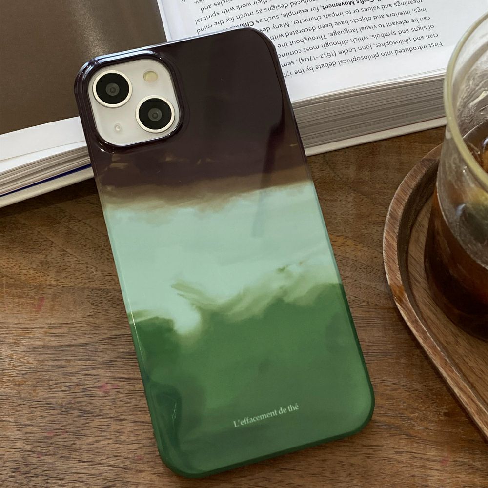 iPhone 15 14 13 12 art fit Phone case mobile phone accessories green mini Three Color Layer Casenique®