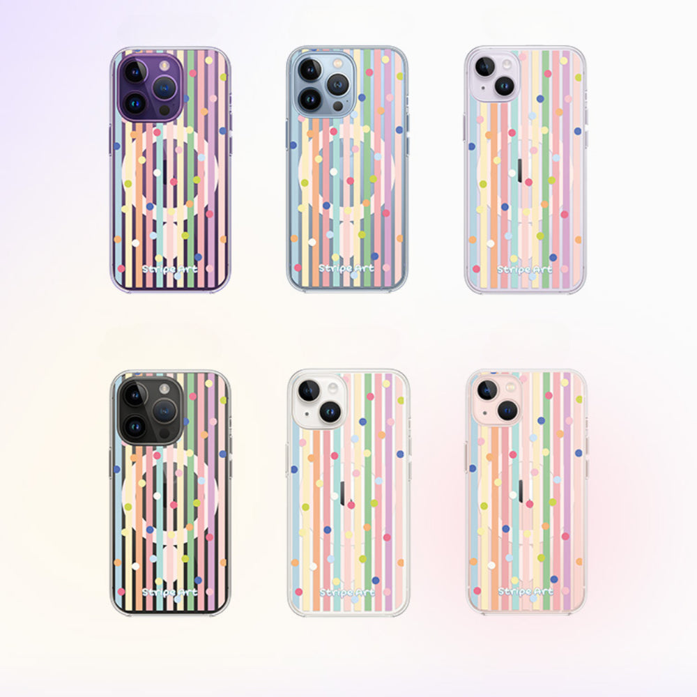 iPhone 14 Pre order apple 13 15 case cuteness 11 Pro magsafe twelve south Stripe Art | Magsafe Phone Case