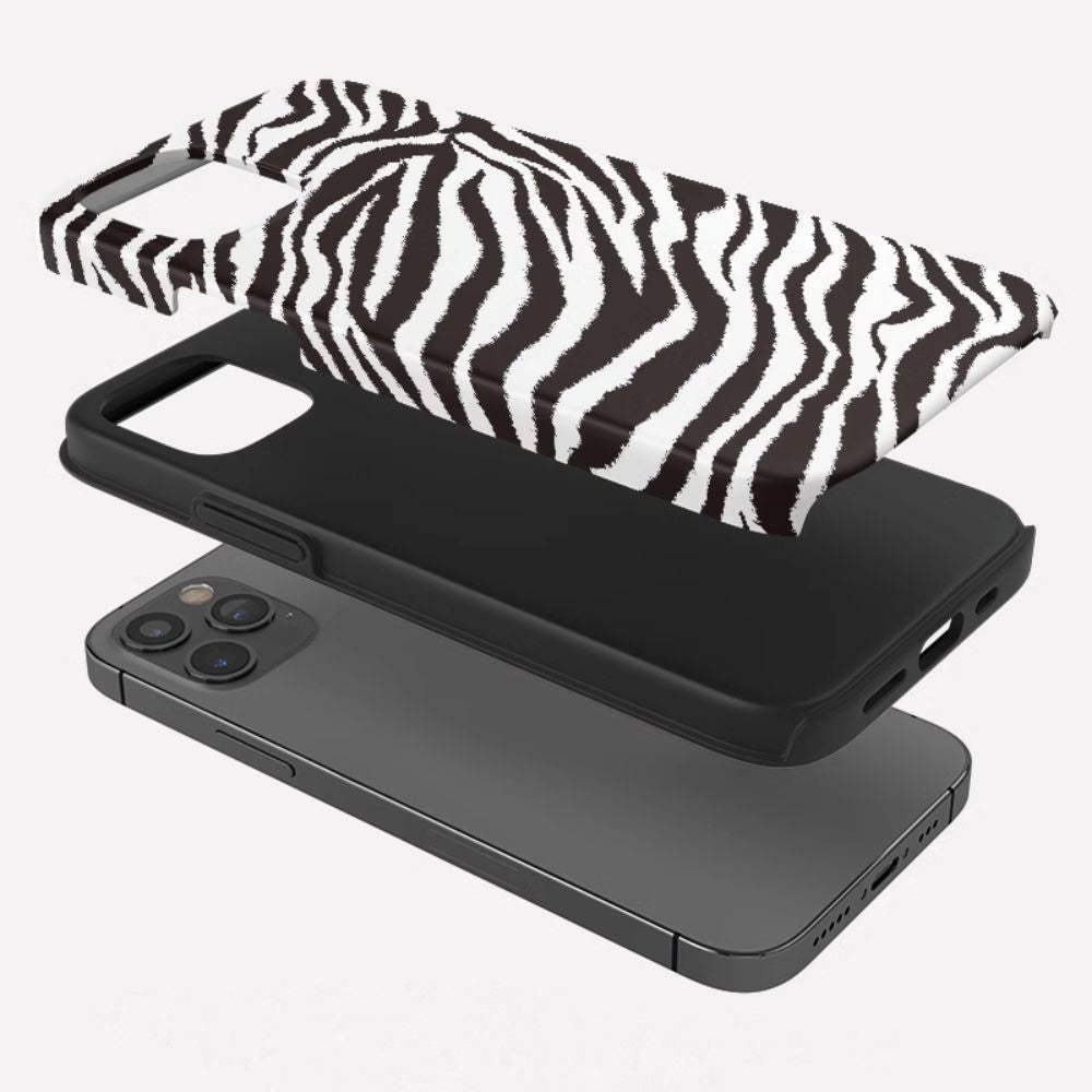 animal phone cases Neon Zebra Groove | Stripe Hippie Case