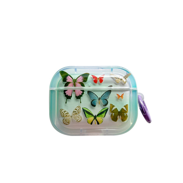 airpods case pro 1 2 3 Wireless mobile bluetooth colorful Colorful Butterflies Casenique®