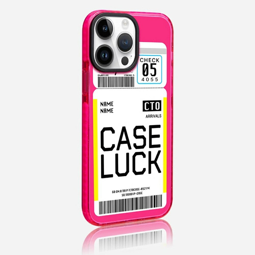 pink iphone 14 case Jetsetter Essential | Boarding Pass Plane Ticket Case
