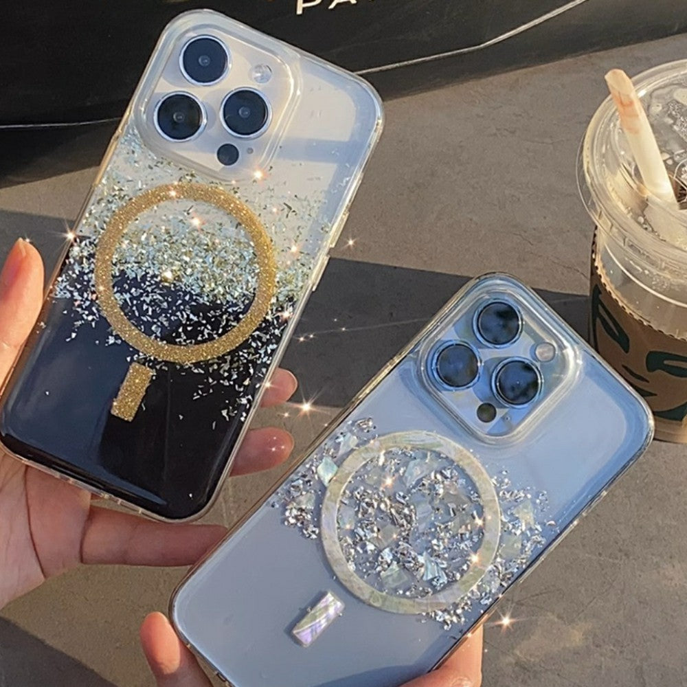 iphone 14 pro max phone case magsafe Onyx Sparkle | Karat Crystal Luxury Bling Art Case
