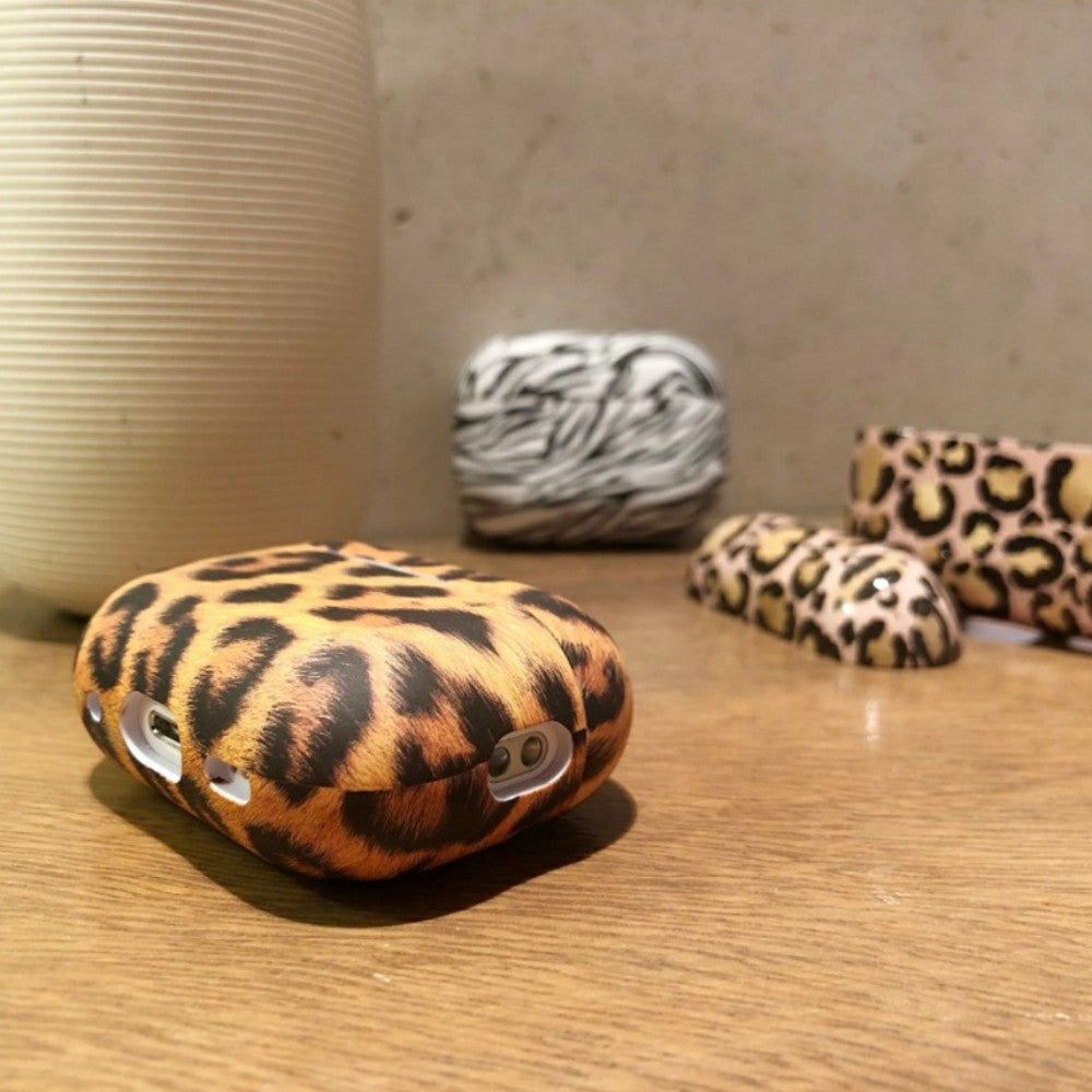 airpods sound pro 1 2 3 electric battery bluetooth max flowers Leopard Print Casenique®