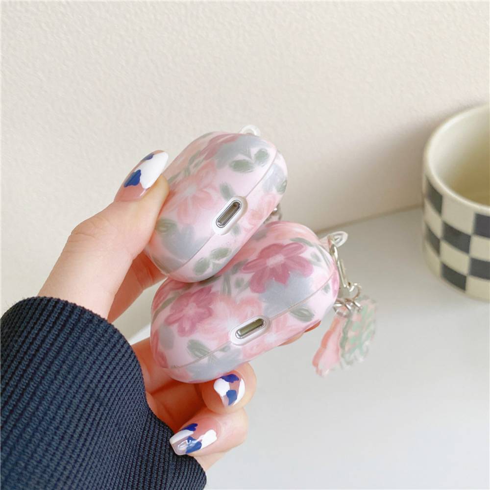 airpods mobile Phone accessories pro 1 2 3 cuteness flowers Wireless fit Oil Painting Flowers Casenique®