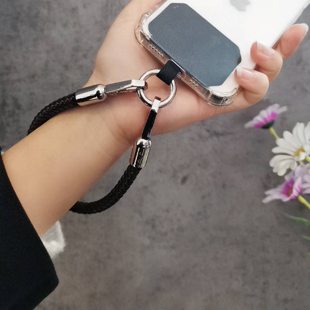 airpods black absorber One piece lanyard Knit Wristlet Casenique®
