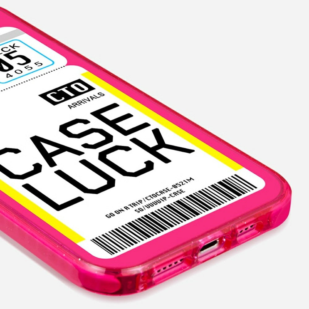 pink iphone 14 case Jetsetter Essential | Boarding Pass Plane Ticket Case