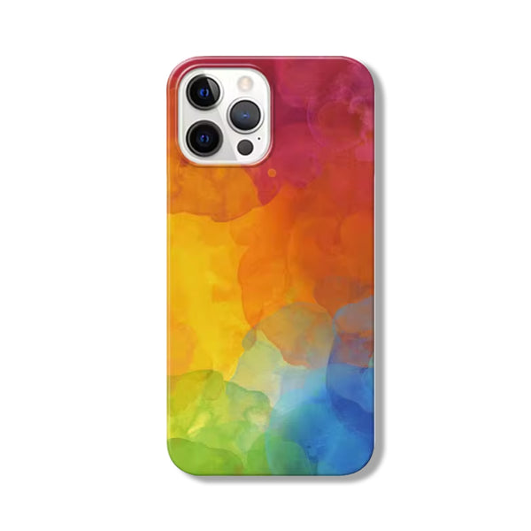 apple iPhone 15 14 11 13 Pro max visual flowers phone cover colorful case rainbow Creative Rainbow Casenique®