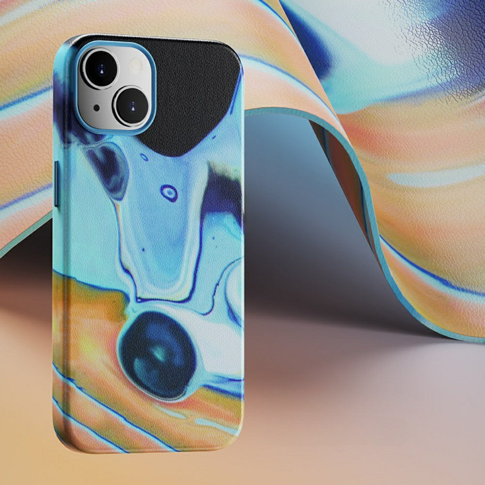 marble phone cases Marble Artistry | Leather MagSafe Case